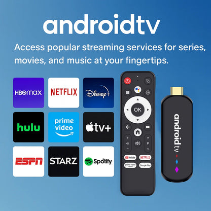Amlogic S905l3 Android 14.0 H96 Max TV Stick Quad Core 4K Video WiFi Voice Assistant Remote 2GB 16GB Media Player Smart TV Box