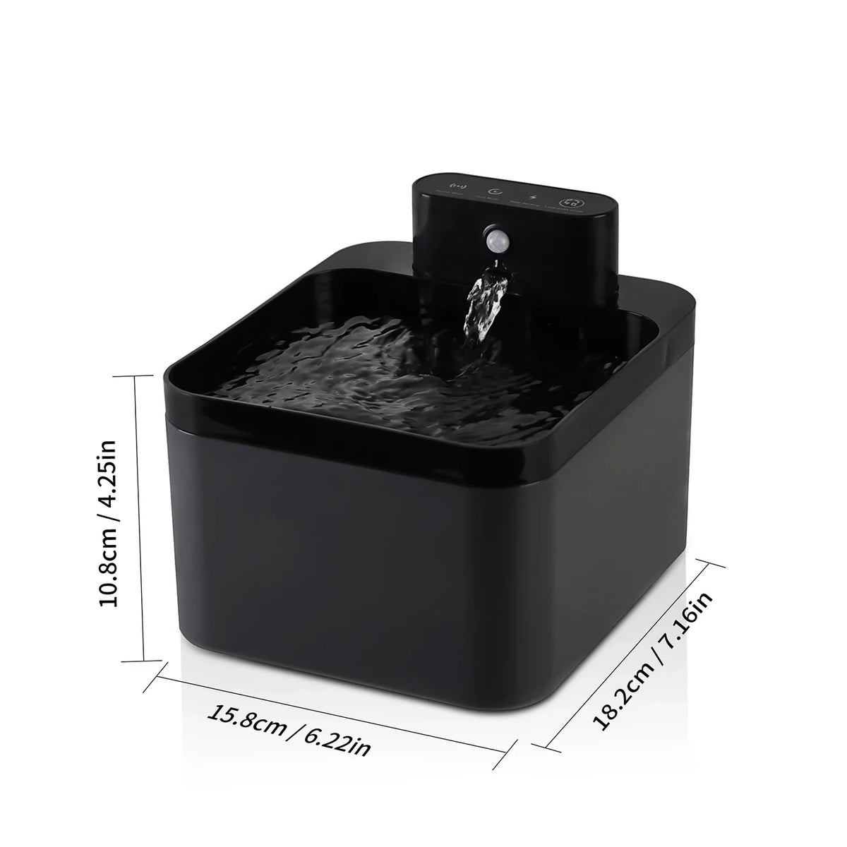 2.2L Wireless Cat Water Fountain Battery & Sensor 2 in 1 Drinking Fountain For Cats Dog Drinker Pet Water Dispenser Accessories