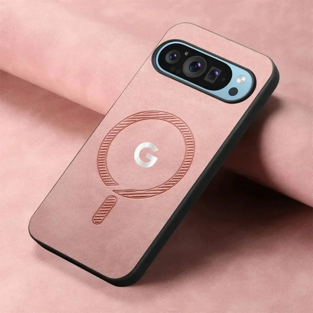 Fashion Skin-friendly PU Leather Slim Case For Google Pixel 11 10 9 Pro XL 8 7 9A 8A Magnetic Charge Full-Pack Shockproof Cover