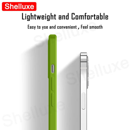 Silky Feel Liquid Silicone Soft Case Shelluxe For iPhone 17 17e 16 16e 15 14 13 Pro Max iPhone17 Air iPhone16 Plus Phone Cases