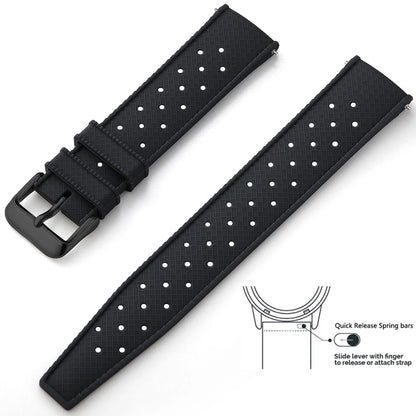 Tropical Silicone Watch Band Quick Release Watch Band 18mm 20mm 22mm Rubber Tropic Smart Watch Strap Waterpfroof Muti-Color