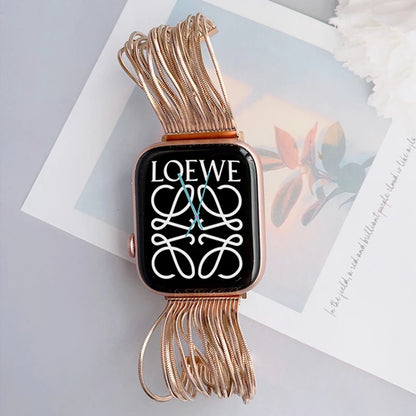 Strap For Apple Watch Band 49mm 45mm 41mm 44mm 40mm 42mm 38mm Women Steel Chain Bracelet IWatch Ultra SE Series 8 7 6 5 4 3 2 1