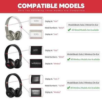 Replacement Ear Pads For Beats Solo 3 Wireless Solo 2 Wired On Ear Headphone Accessories Headset Ear Cushion