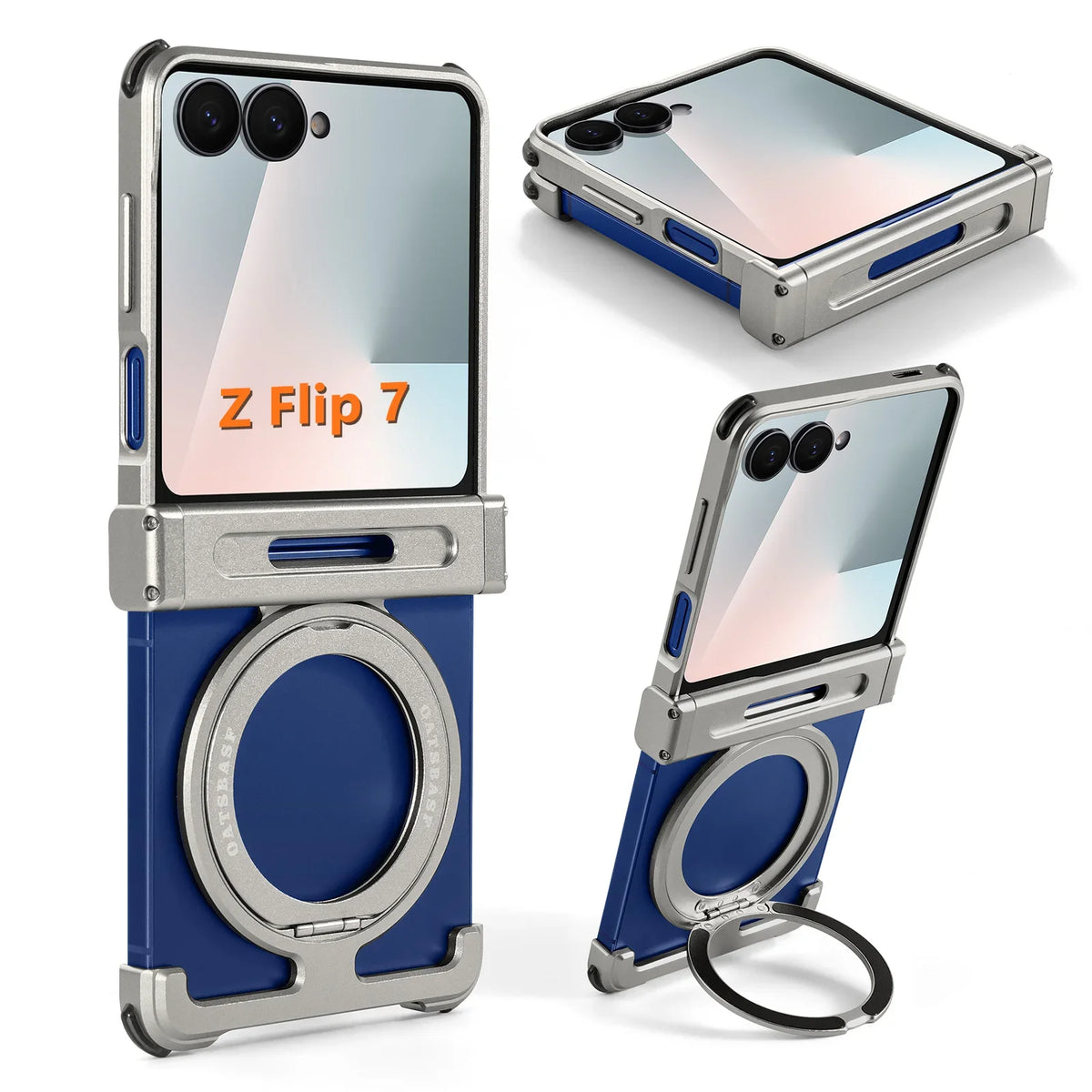 Eary for Samsung Galaxy Z Flip 8 7 6 Case for MagSafe 360° Rotatable Magnetic Kickstand Ultra-Thin Shockproof Protective Cover