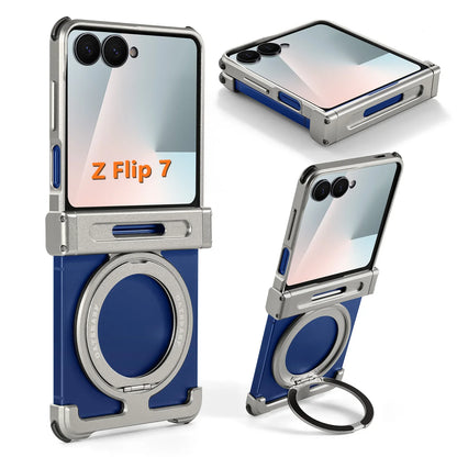 Eary for Samsung Galaxy Z Flip 8 7 6 Case for MagSafe 360° Rotatable Magnetic Kickstand Ultra-Thin Shockproof Protective Cover