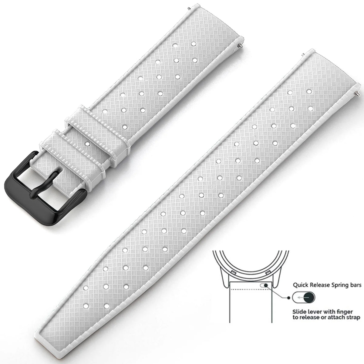 Tropical Silicone Watch Band Quick Release Watch Band 18mm 20mm 22mm Rubber Tropic Smart Watch Strap Waterpfroof Muti-Color