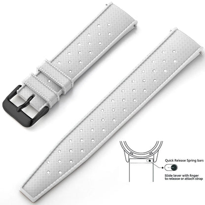 Tropical Silicone Watch Band Quick Release Watch Band 18mm 20mm 22mm Rubber Tropic Smart Watch Strap Waterpfroof Muti-Color