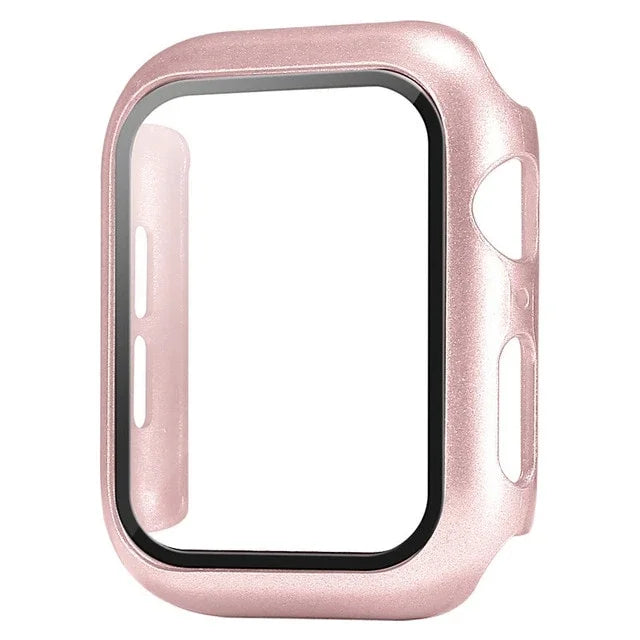 Glass+Cover For Apple Watch case 10 9 8 7 6 SE 5 iWatch Accessorie Screen Protector iWatch series 46mm 44mm 40mm 41 45mm 38 42mm