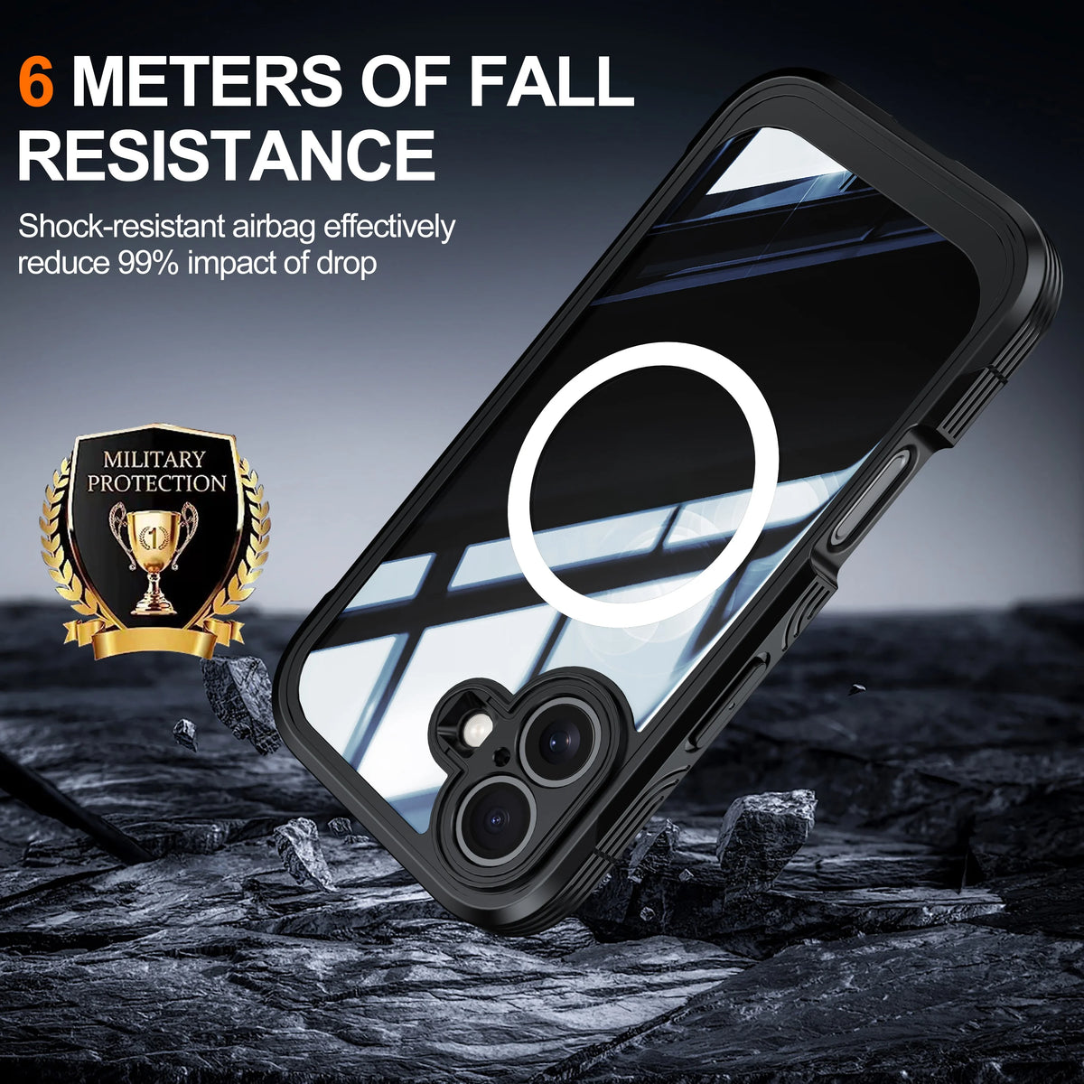 The 360-Degree Full-Coverage Phone Case Is Suitable For iPhone 17E/17 Pro Max/16/15/14, Shockproof, And Has A Sturdy Appearance