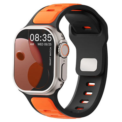 For Iwatch Series 11 10 9 8 7 6 5 4 SE3 Ultra 3/2 Silicone Strap Sports Band for Apple Watch 49mm 46mm 45mm 44mm 42mm 41mm 40mm