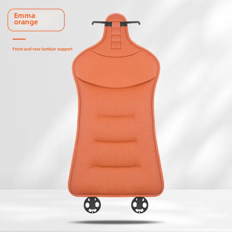 Universal Perforated Nappa Leather Car Seat Cover Luxury Sedan SUV Breathable Comfortable Cloud Cotton Cushions Car Seat Cover