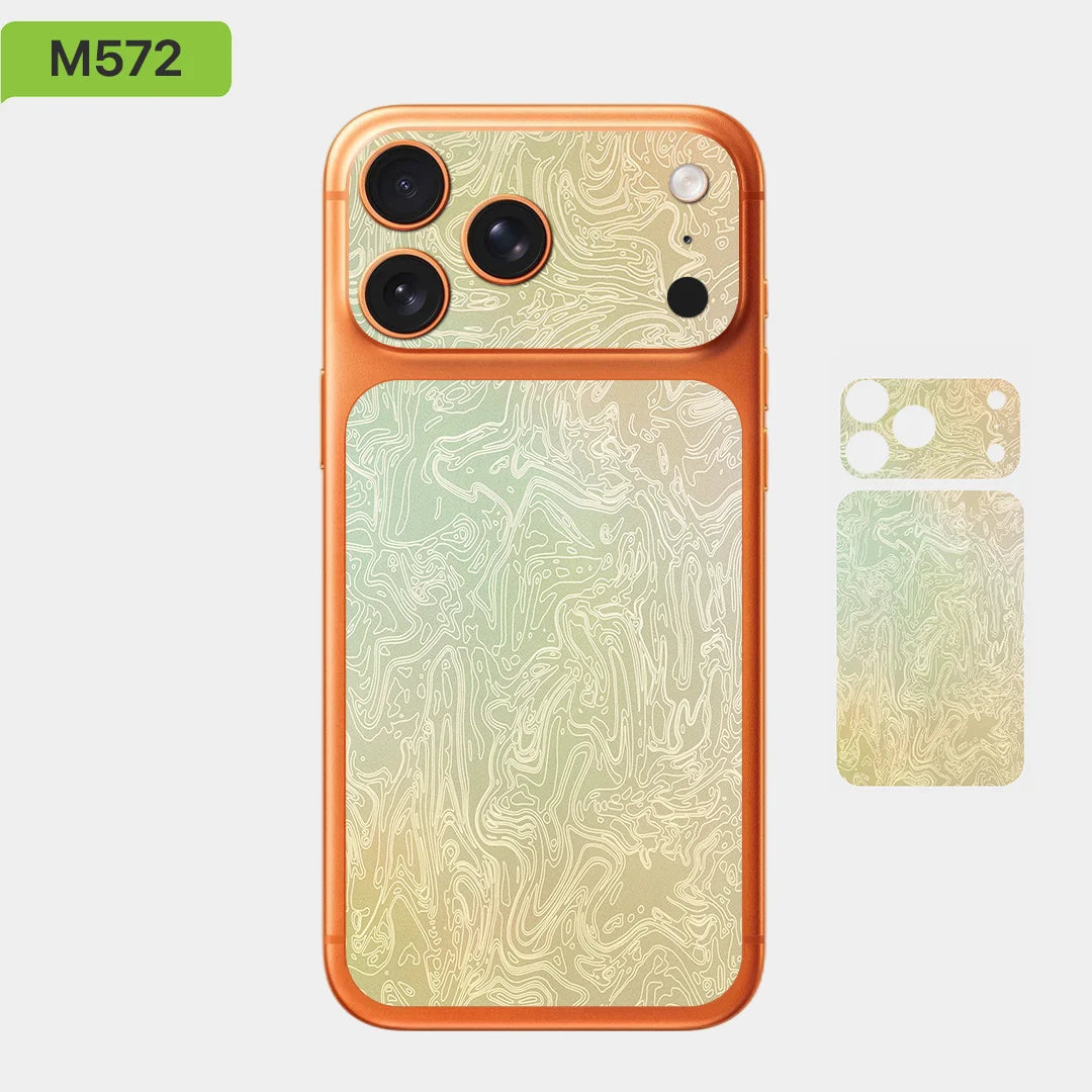 For Apple iPhone 17 Pro 17 Pro Max Full Back Cover Decal Wrap Skin Colorful Rear Protective Sticker Film