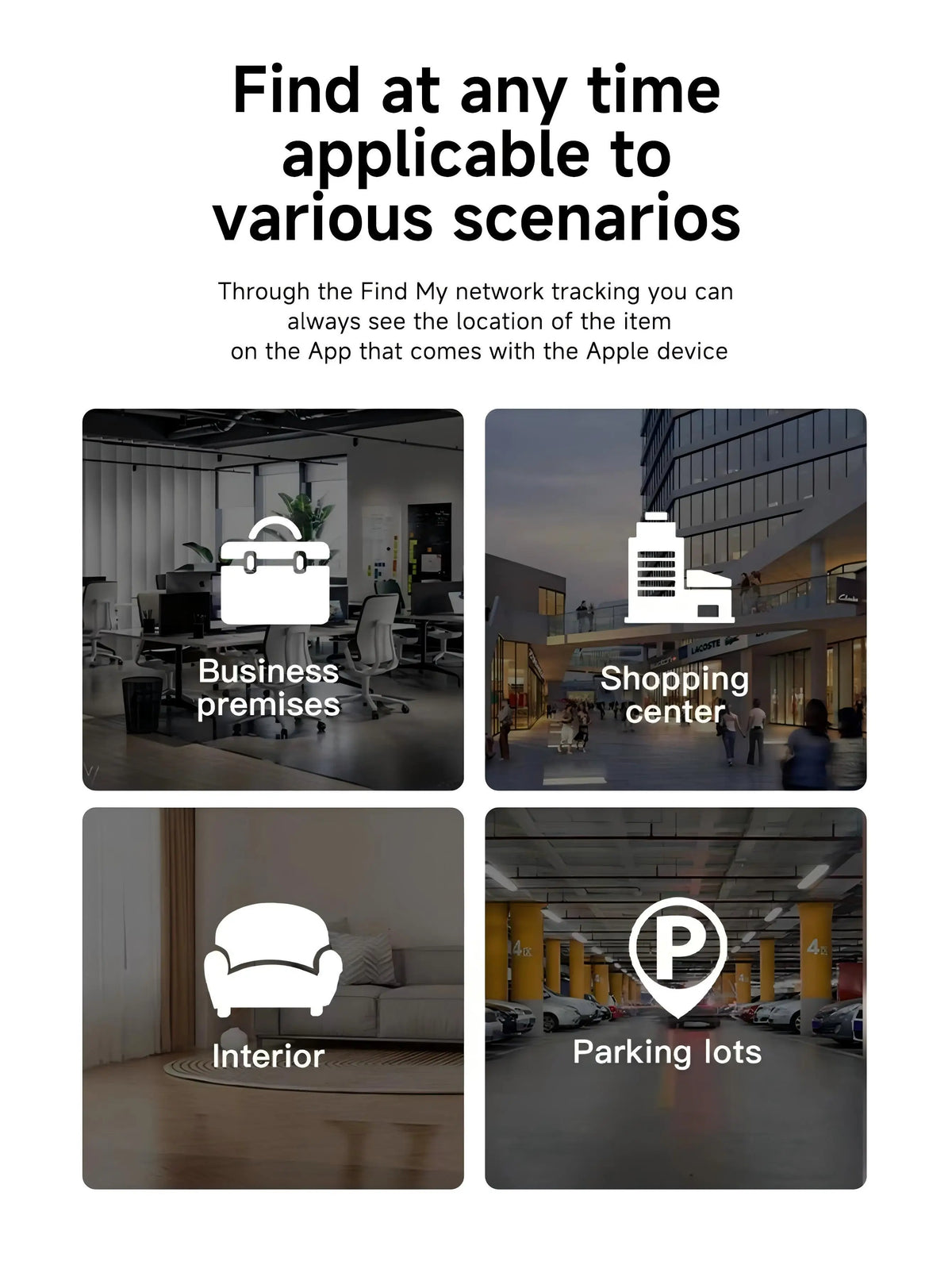 Android  with Google Find My App Wireless Charging Tracking Location Wallet Tracker Card - Waterproof GPS Locator