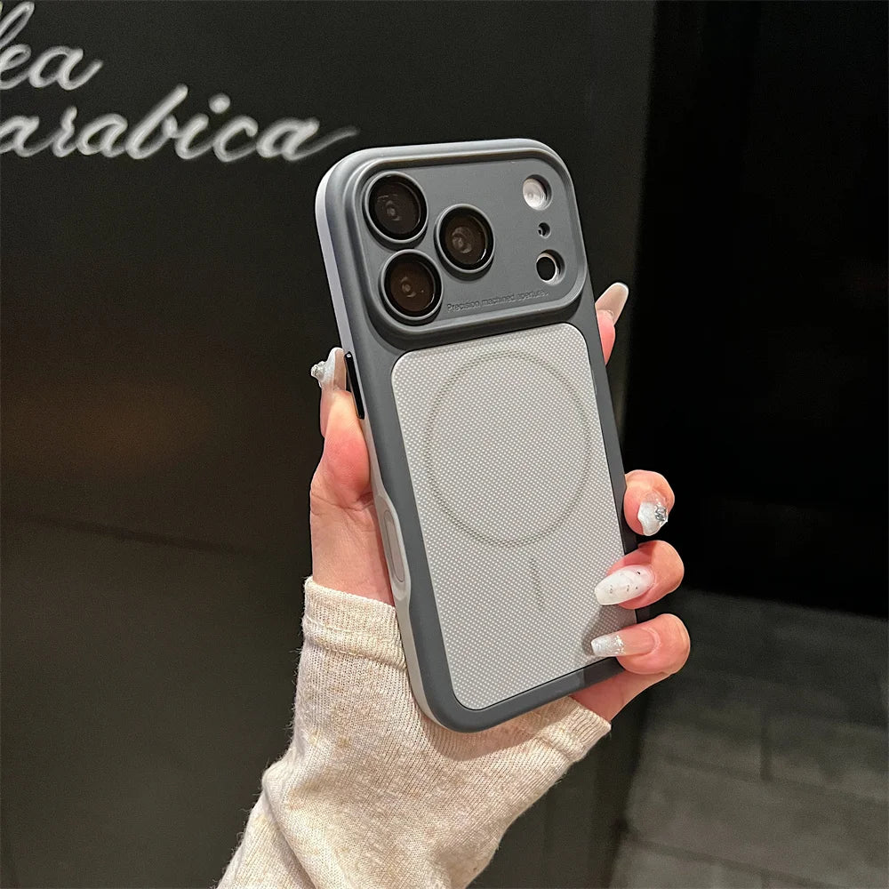 For iPhone 17 16 15 14 13 12 Pro Max Case Luxury Tough Cover For iPhone 16 15 14 Plus Magsafe Magnetic Phone Case