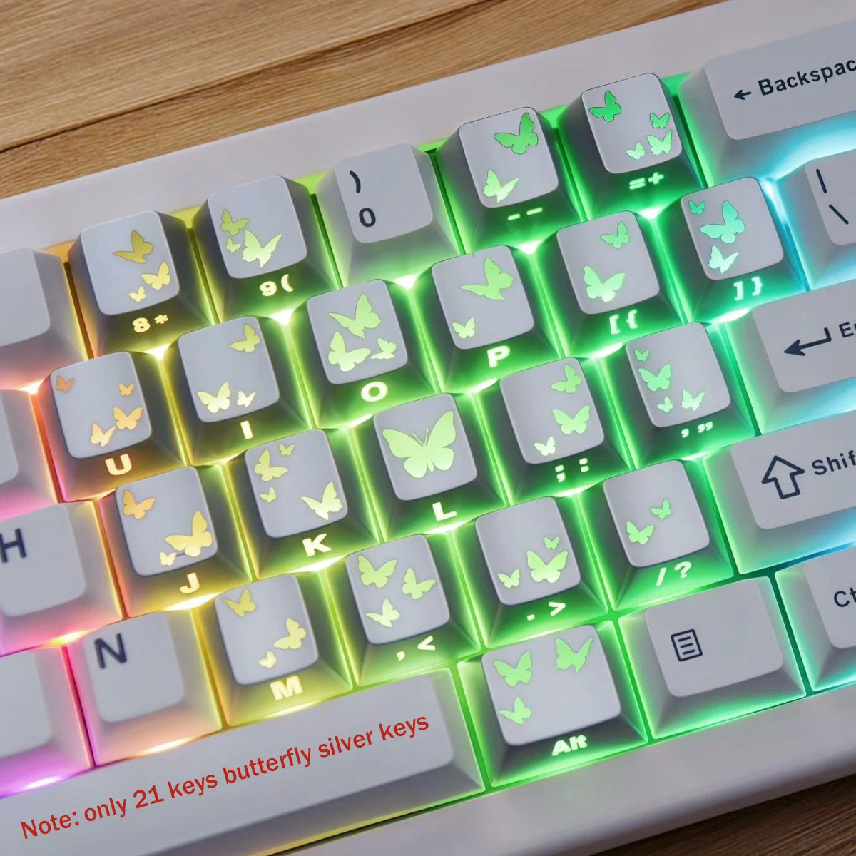 Kanagawa Themed Top/Side Printed RGB Backlit Keycaps 125 Keys Dye Sub PBT Keycaps Cherry Profile for Cherry MX Swtches Keyboard