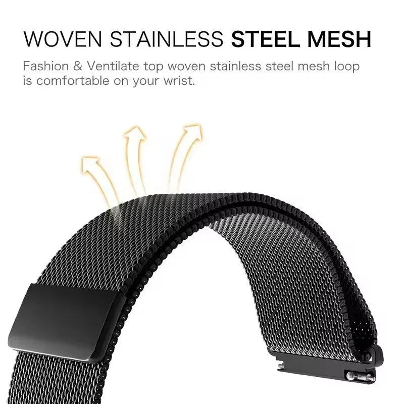 Metal Watch Strap For Google Fitbit Air Magnetic Samrt Wristband Stainless Steel Replacement Bracelet  band