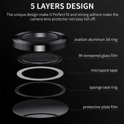 Metal Camera Lens Protector For Samsung Galaxy A57 A37 Anti Scratch 9H Tempered Glass Metal Ring For Galaxy A57 5G