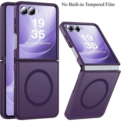 Magnetic Wireless Charging Mobile Phone Case for Samsung Galaxy Z Flip 8 7 FE 6 Cover Slim Rugged Translucent Cover with Magnet