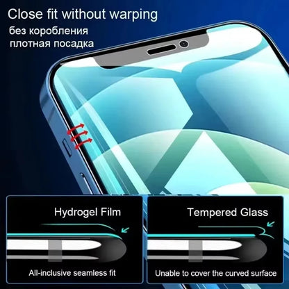 4Pcs Soft Hydrogel Film for iPhone 18 17 Pro Max 16 16e 15 13 14 12 11 Air Screen Protector for iPhone 7 8 Plus 13 12 Mini XS XR