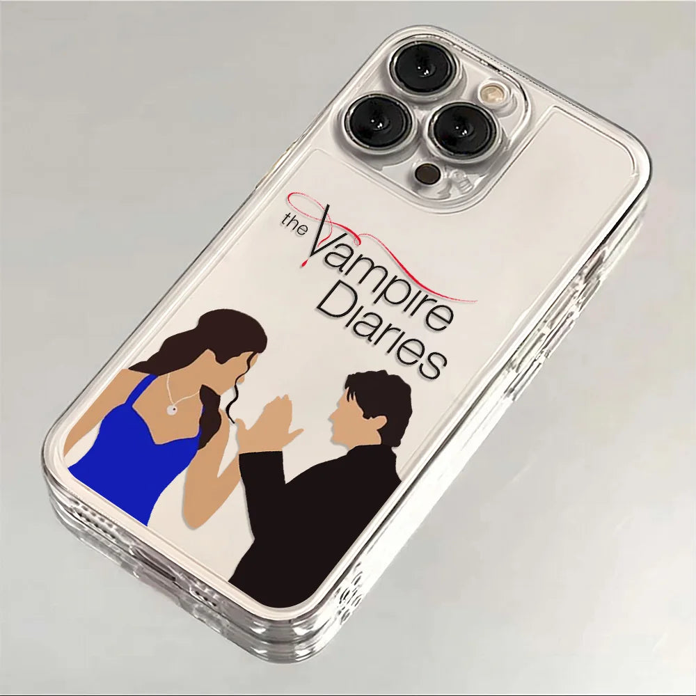The Vampire Diaries Damon Phone Case For iPhone 17 16 15 11 12 14 13 Pro Max Mini X XS XR 7 Plus 16E Air Shockproof Cover Fundas