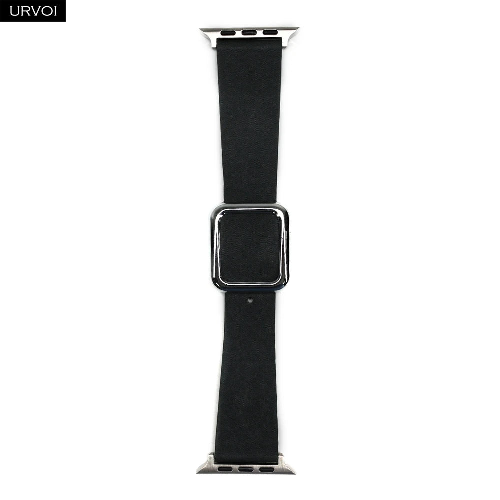 URVOI Finewoven Band for Apple Watch ultra 2 Series 10 9 8 7 6 Modern design buckle strap for iWatch magnetic closure wristband