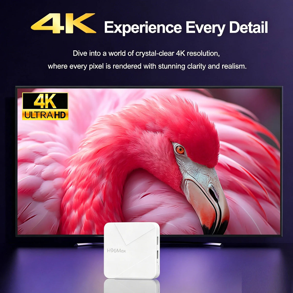 H96 Max Android 14 TV Box Rockchip RK3518 Quad Core 2.4G 5G Wifi6 BT 3D HD 100M LAN 8GB 16GB Voice Remote