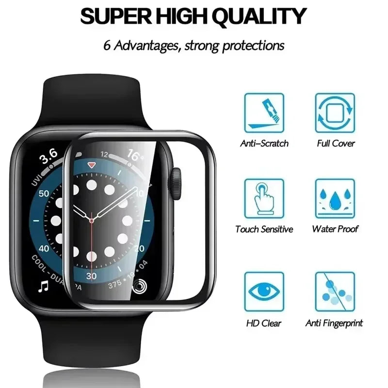 Screen Protector for Apple Watch 10 9 7 6 SE 5 8 40MM 41 42MM 44MM 45MM 38MM Ceramic Film for IWatch series Ultra 49MM Not Glass