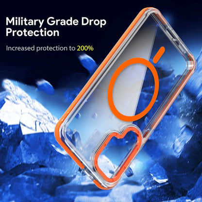 Magnetic Clear Case for Samsung Galaxy A57 A37 A56 A55 A54 A53 A36 A35 A26 A16 A17 A07 A06 4G 5G Metal Lens For MagSafe Cover