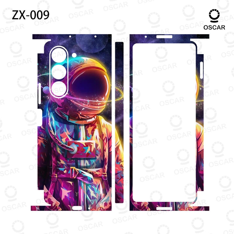 Colorful Anti-Scratch Stickers For Samsung Galaxy Z Fold 5 4 7 6 Fold5 Fold4 Protective Decal Skin Cover Back Film