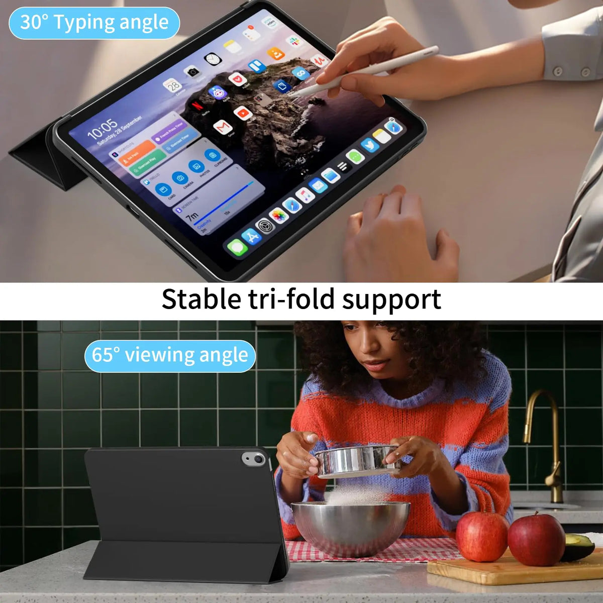 For iPad 5 6 7 8 9 10 11 A16 5th 6th 7th 8th 9th 10th 11th Generation Magnetic Case for iPad 9.7 10.2 10.9 11 Flip Smart Cover