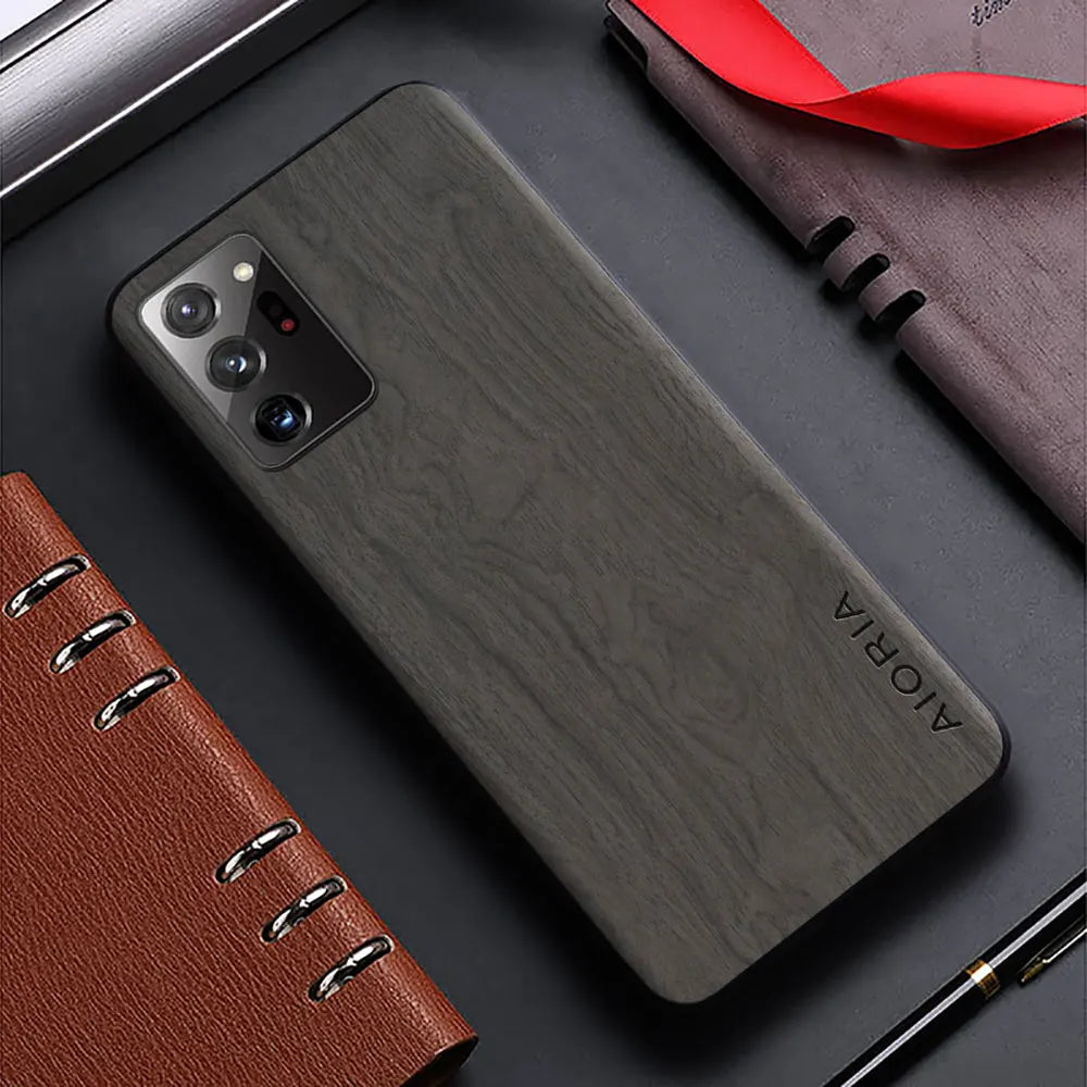 Case for Samsung Galaxy Note 20 Ultra Note 10 9 Plus Lite 5G funda bamboo wood pattern Leather cover for galaxy note 20 10 case