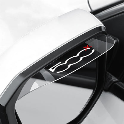 2PCS Car Rearview Mirror Rain Rainproof Eyebrow Shield Cover Sticker For Fiat 500 500C 2012 500X 500L Abarth 695 Car Accessories