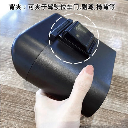 Cute Bowknot Car Trash Bin Can Hanging Auto Dust Organizer Rubbish Bag Garbage Container Storage Box Bucket Auto Accessories