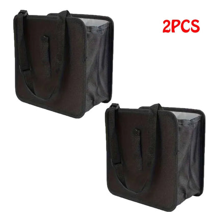 Car Hanging Trash Can Multipurpose Waterproof Backseat Organizer, Universal Vehicle Storage Bin for Snack Wrappers