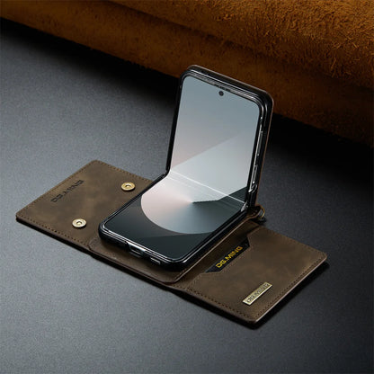 Wallet Case for Samsung Galaxy Z Flip 8 7 6 5 4 3 7FE Shockproof Cover with Protective Leather Card Holder Pocket