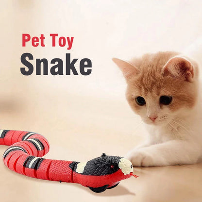 Smart Sensing Snake Interactive Cat Toys Automatic Cats Toys USB Charging Accessories Kitten Toys For Pet Dogs Game Play Toy