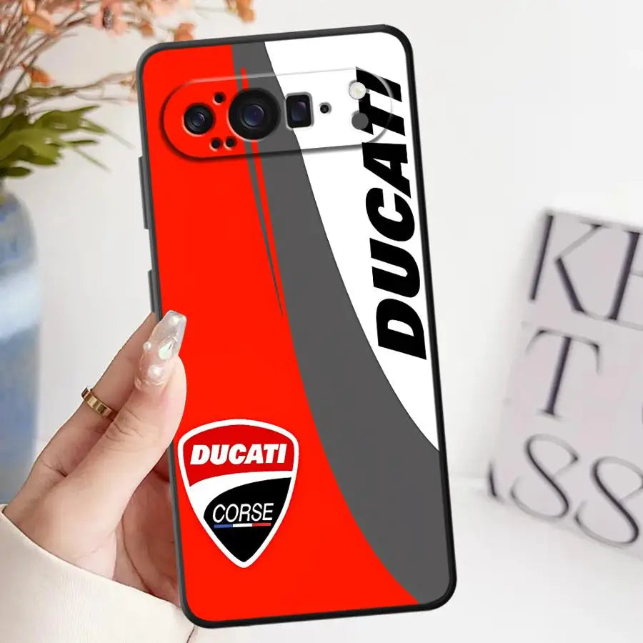 Case for Google Pixel 8a 6 7 8 Pro 10 9 Pro XL 7a 9a 6a Soft Shell Moto-rcycleS Racing DD-ucatieS