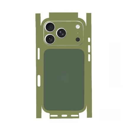 For Apple iPhone 17 16 15 14 IPhone13 Pro Max Full Body Wrap Decal Skin 3D Plain Color Rear Protective Sticker Film