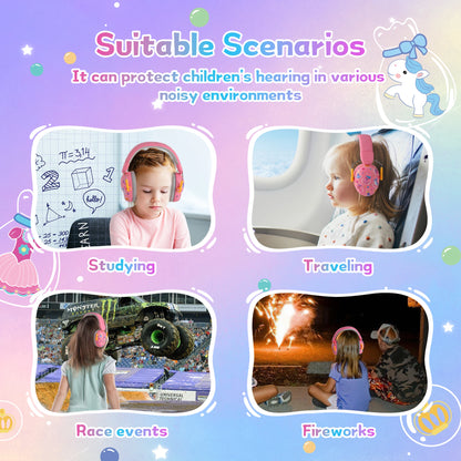 Baby Earmuffs 3-12 Years Old Child Baby Hearing Protection Safety Earmuffs Noise Reduction Ear Protector for Children Earphone