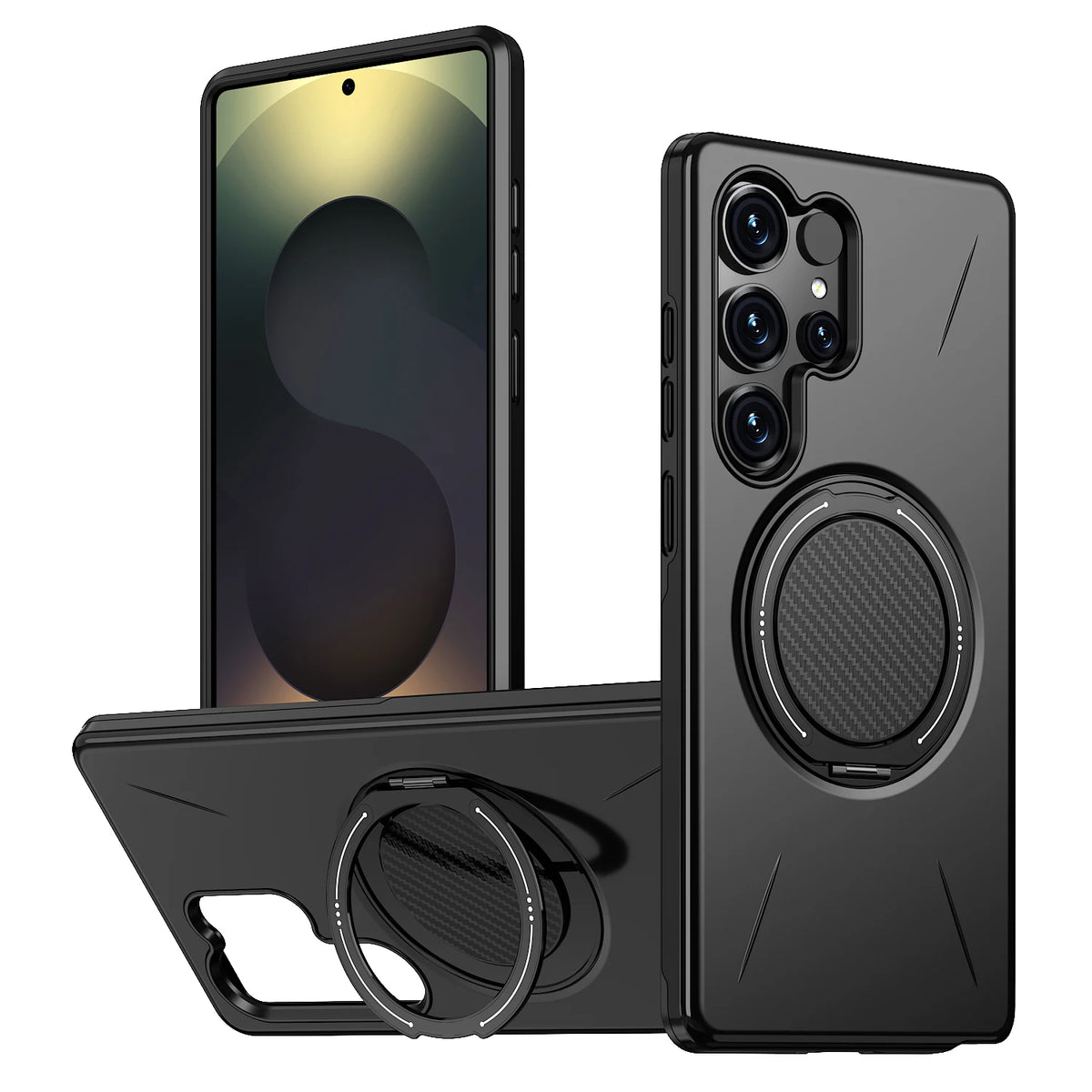 360° Folding Stand Magnetic Case For Samsung Galaxy S25 FE S24 S23 S26 Ultra Plus A56 A36 A26 A17 A07 A55 A35 A25 A14 A06 Cover