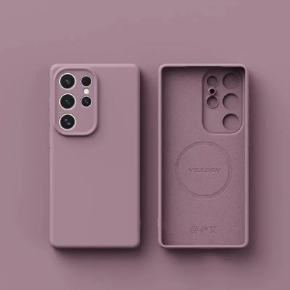 Original Liquid Silicone Magnetic Phone Case For Samsung Galaxy S26 S25 S24 S23 S 26 Ultra Plus Cases Wireless Charge Soft Cover
