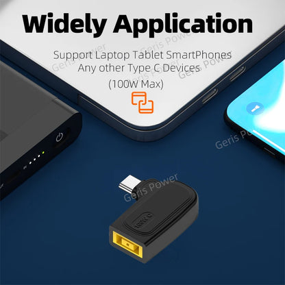65W 100W DC Universal Laptop Charger to USB C Type C PD Trigger Power Adapter Connector Converter for MacBook Xiaomi Samsung