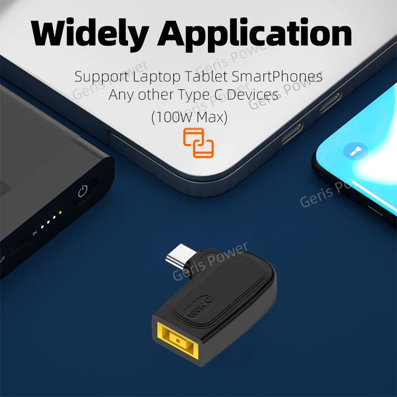 65W 100W DC Universal Laptop Charger to USB C Type C PD Trigger Power Adapter Connector Converter for MacBook Xiaomi Samsung