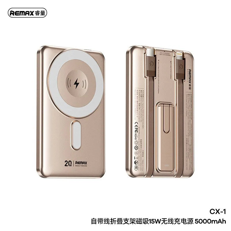 Magnetic Wireless Power Bank 10000mAh 5000mAh Spare battery Portable Charger Mobile External Battery Fast charging for iPhone
