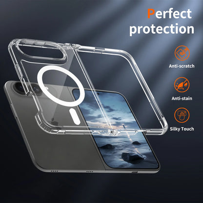 Original For Magsafe Magnetic Wireless Charging Phone Case For iPhone Duo 18 Fold Clear Protective Cover For iPhone 18 Duo