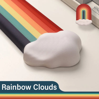 Rainbow Mouse Pad Wrist Rest for Computer Laptop Keyboard Desktop Pad Ergonomically Designed to Reduce Wrist Fatigue Mouse Pad