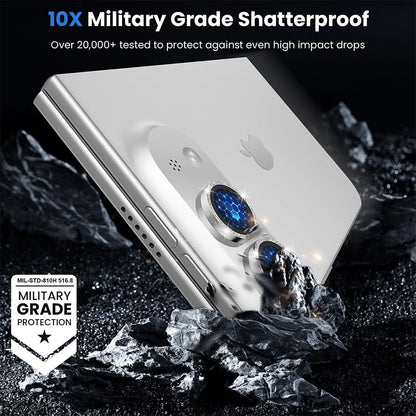 Camera Lens Protector for iPhone DUO Diamond Glitter Metal Camera Protective Film for IPhone DUO 18 Fold Lens Glass Cover﻿
