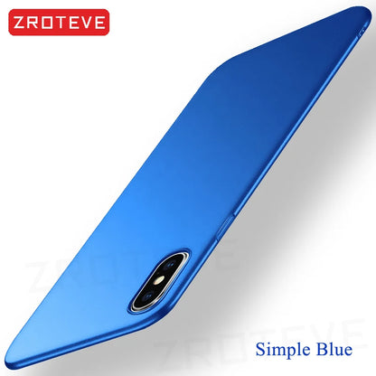 For iPhoneX Case ZROTEVE Luxury Ultra Thin Frosted Hard PC Cover For Apple iphone XR X S XS Max iPhonex 10 iPhone10 Phone Cases