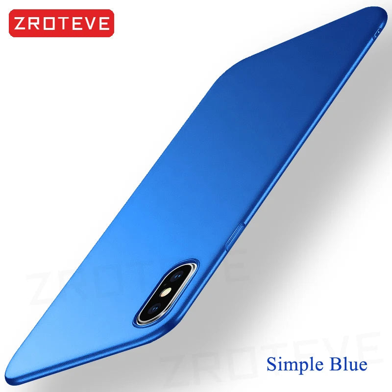 For iPhoneX Case ZROTEVE Luxury Ultra Thin Frosted Hard PC Cover For Apple iphone XR X S XS Max iPhonex 10 iPhone10 Phone Cases