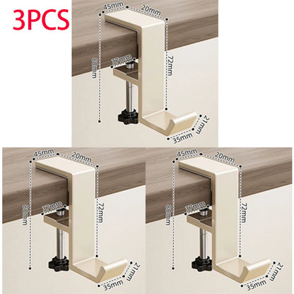 1pcs Punch-free Desk Hook Adjustable Desk Edge Hook Multi - Functional Gaming Headset Hanging Hook Home Office Organizer